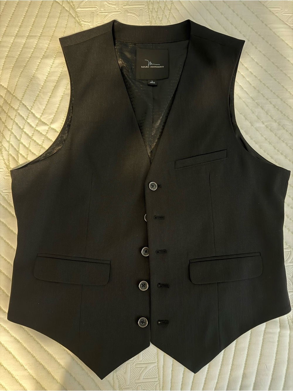 Marc Anthony Black Labeled Men's Vest Interior